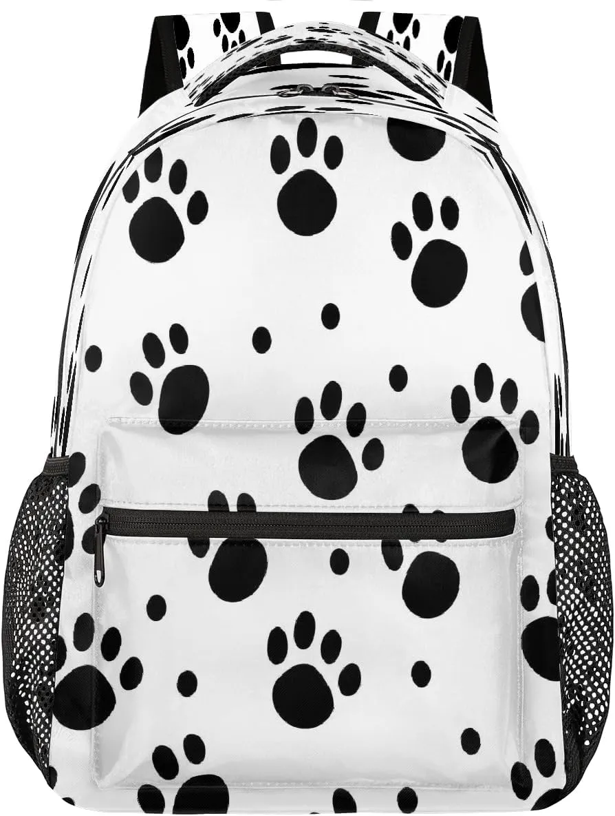 Travel Backpack for Women Men, Cat Paw Print Lightweight Casual Daypack, Large 16 Inch Laptop Backpack for Travel & College