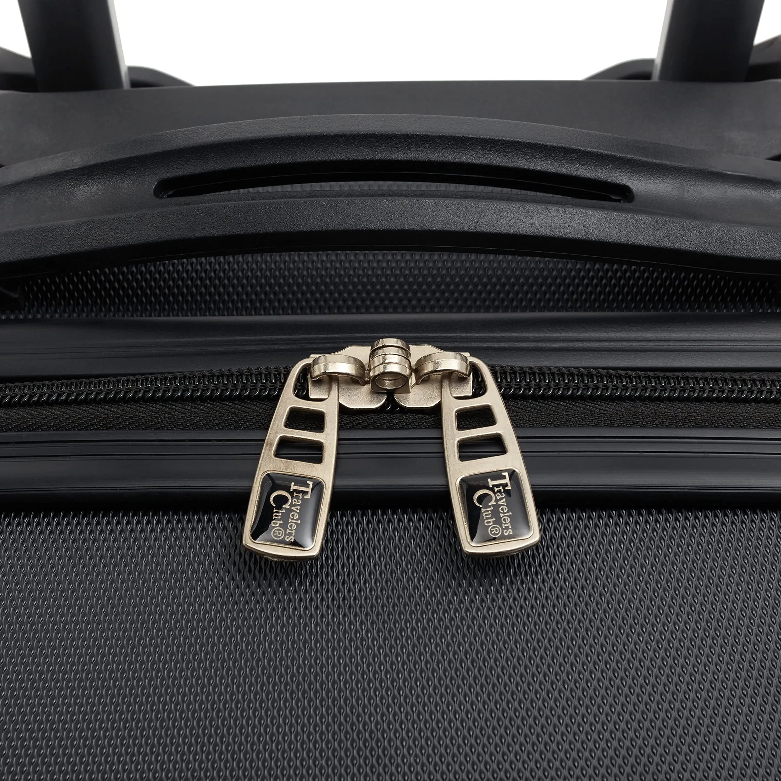 Travelers Club Cosmo Hardside Spinner Luggage, Black, Carry-On 20-Inch