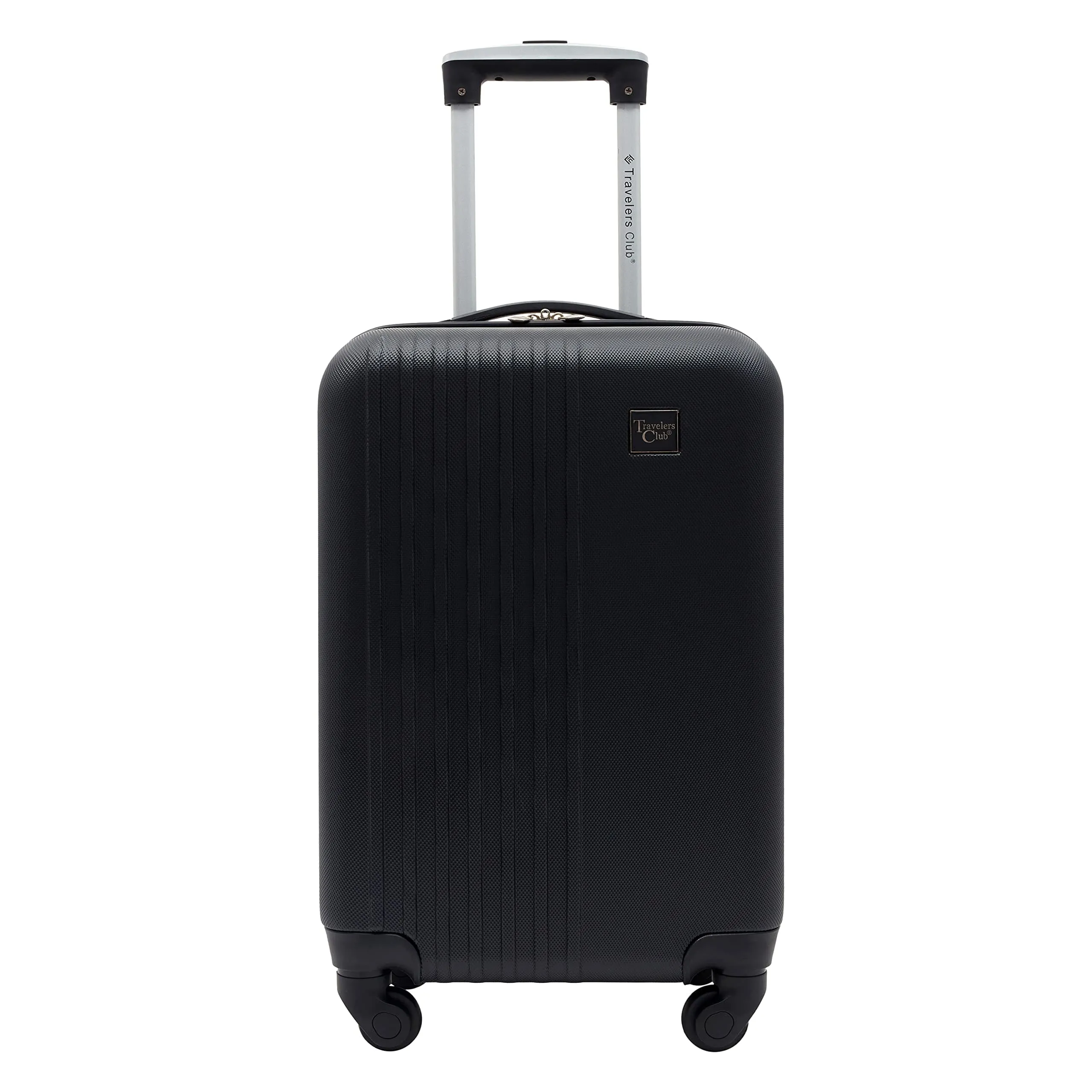 Travelers Club Cosmo Hardside Spinner Luggage, Black, Carry-On 20-Inch