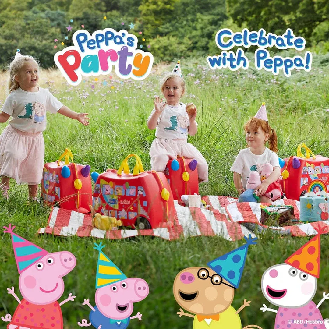 Trunki Ride-On Suitcase - Peppa Pig Party Bus