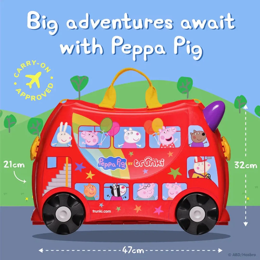 Trunki Ride-On Suitcase - Peppa Pig Party Bus