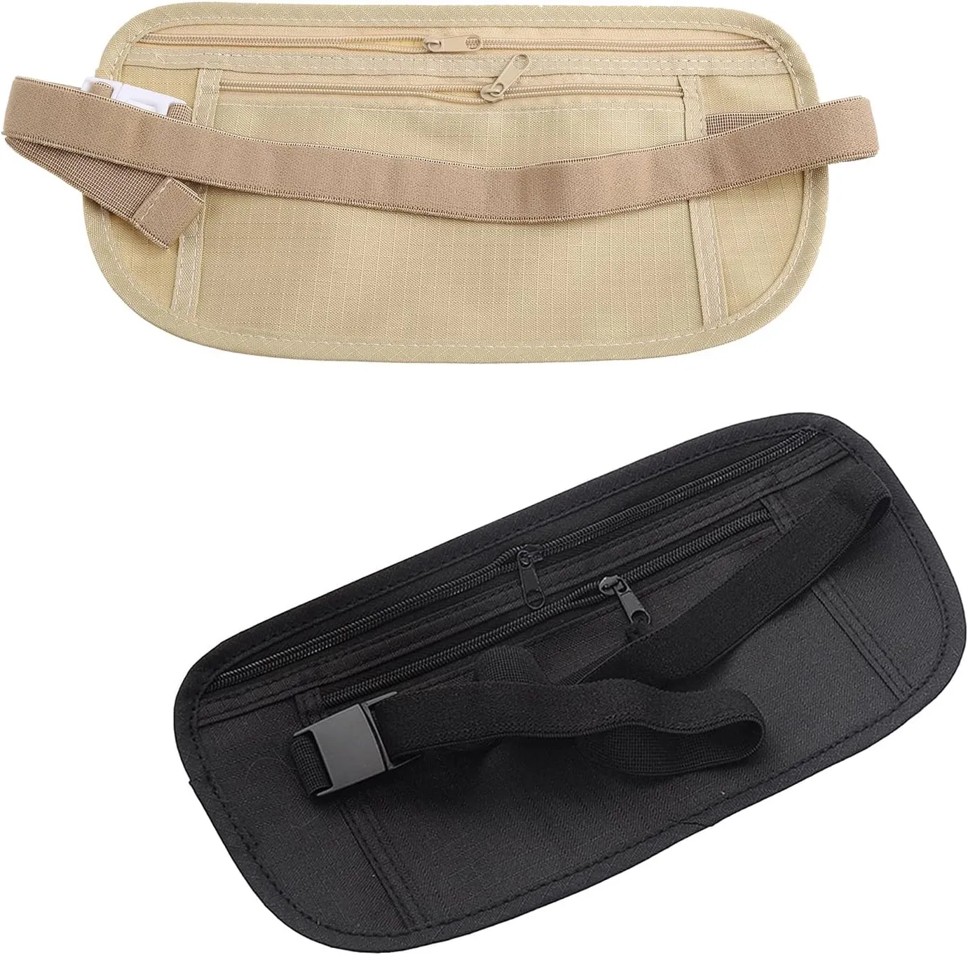 Upgraded Money Belt for Travel Hidden RFID Security Pouch Anti-Theft Passport Fanny Pack for Men & Women Present Gift money pouches for cash small travel money pouch under clothes for men