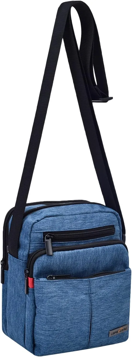 USPECLARE Men's Messenger Bag, Crossbody Shoulder Bags Travel Bag Man Purse Casual Sling Pack for Work Business