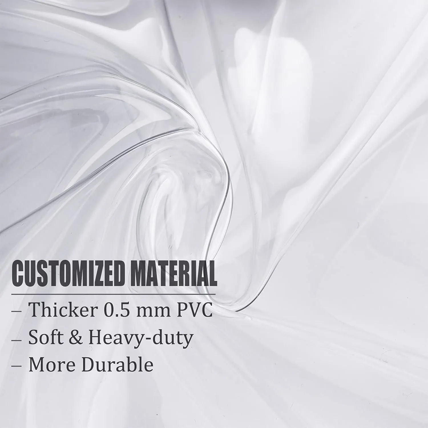 Vorspack Clear Backpack Heavy Duty PVC Transparent Backpack with Reinforced Strap for College Workplace - Coffee