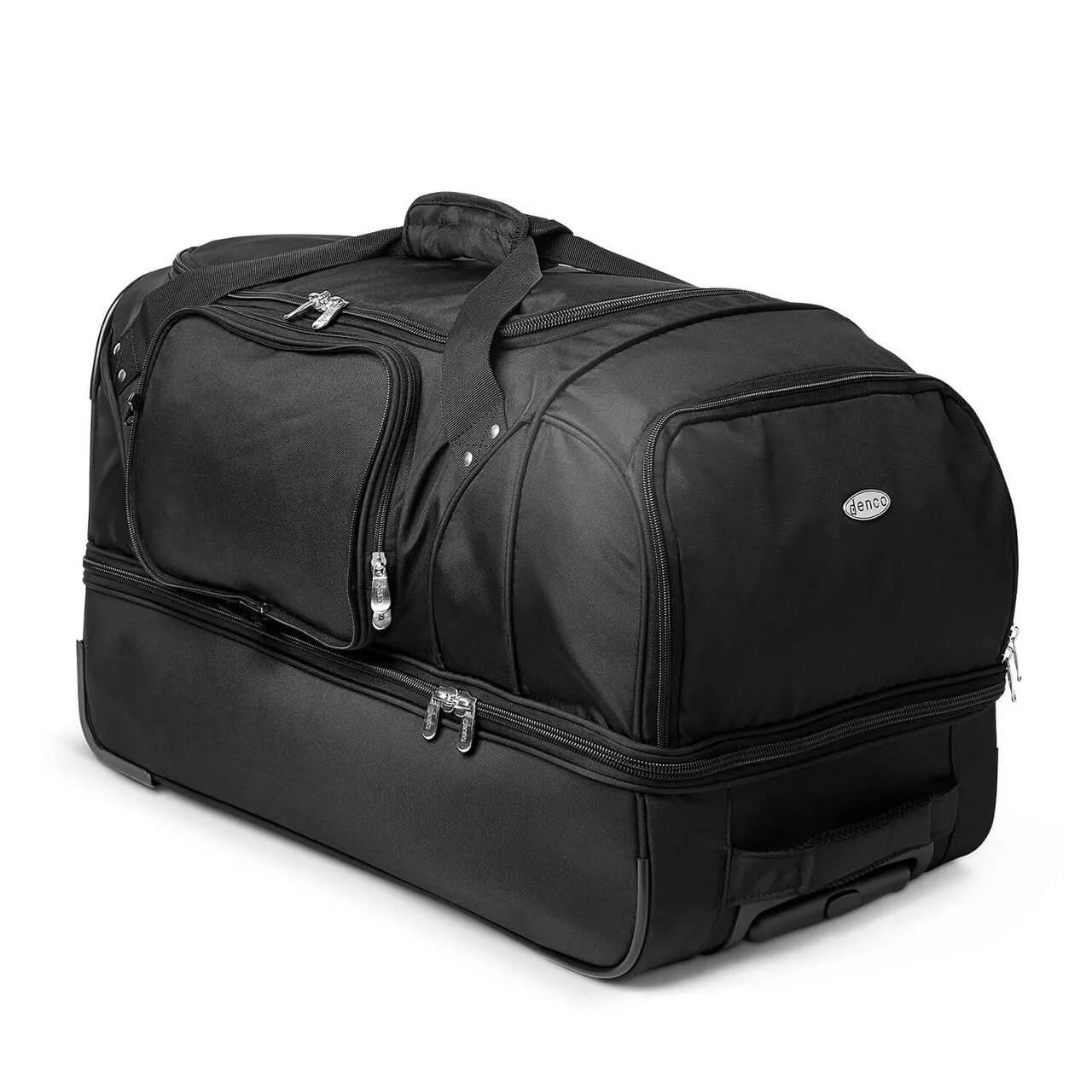 Washington Huskies 27" Black Rolling Drop Bottom Duffel