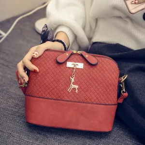 Women Fashion Embossed Leather Messenger Purse Satchel Tote Handbag Shoulder Bag
