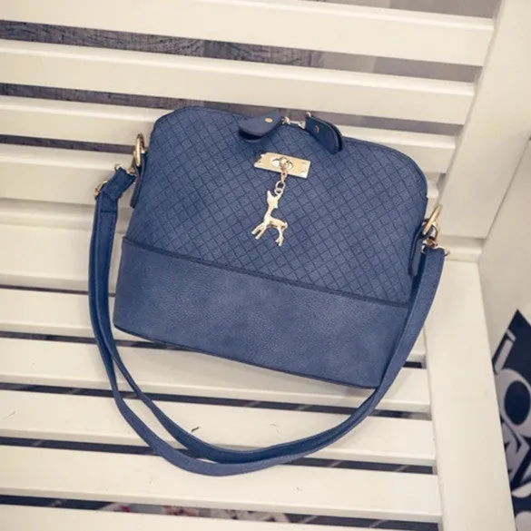 Women Fashion Embossed Leather Messenger Purse Satchel Tote Handbag Shoulder Bag