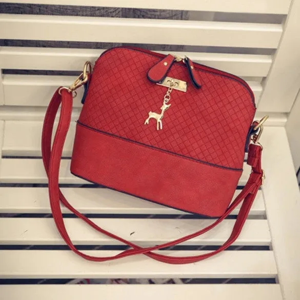 Women Fashion Embossed Leather Messenger Purse Satchel Tote Handbag Shoulder Bag