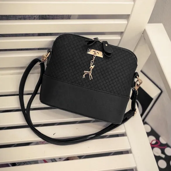 Women Fashion Embossed Leather Messenger Purse Satchel Tote Handbag Shoulder Bag