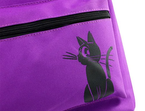 Yournelo Cartoon Sailor Moon Backpack Rucksack For Girls (Purple Cat Lunar)